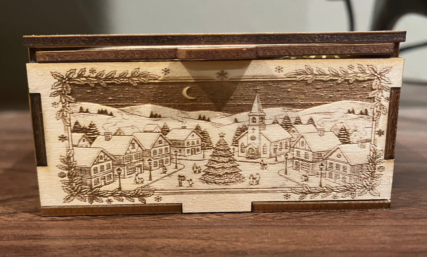 Wooden Gift Box for the Holidays
