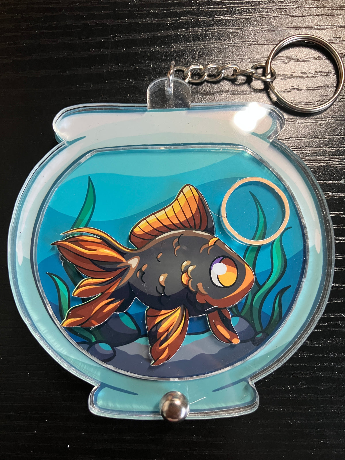 Fishbowl Keychain