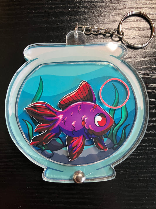 Fishbowl Keychain