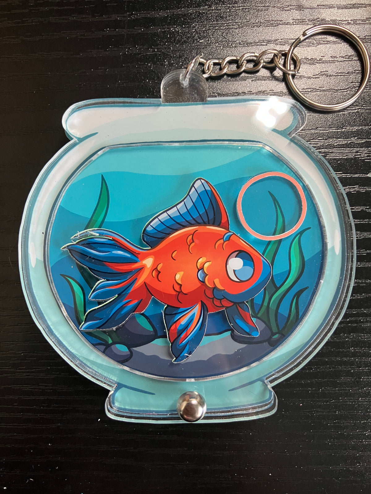 Fishbowl Keychain