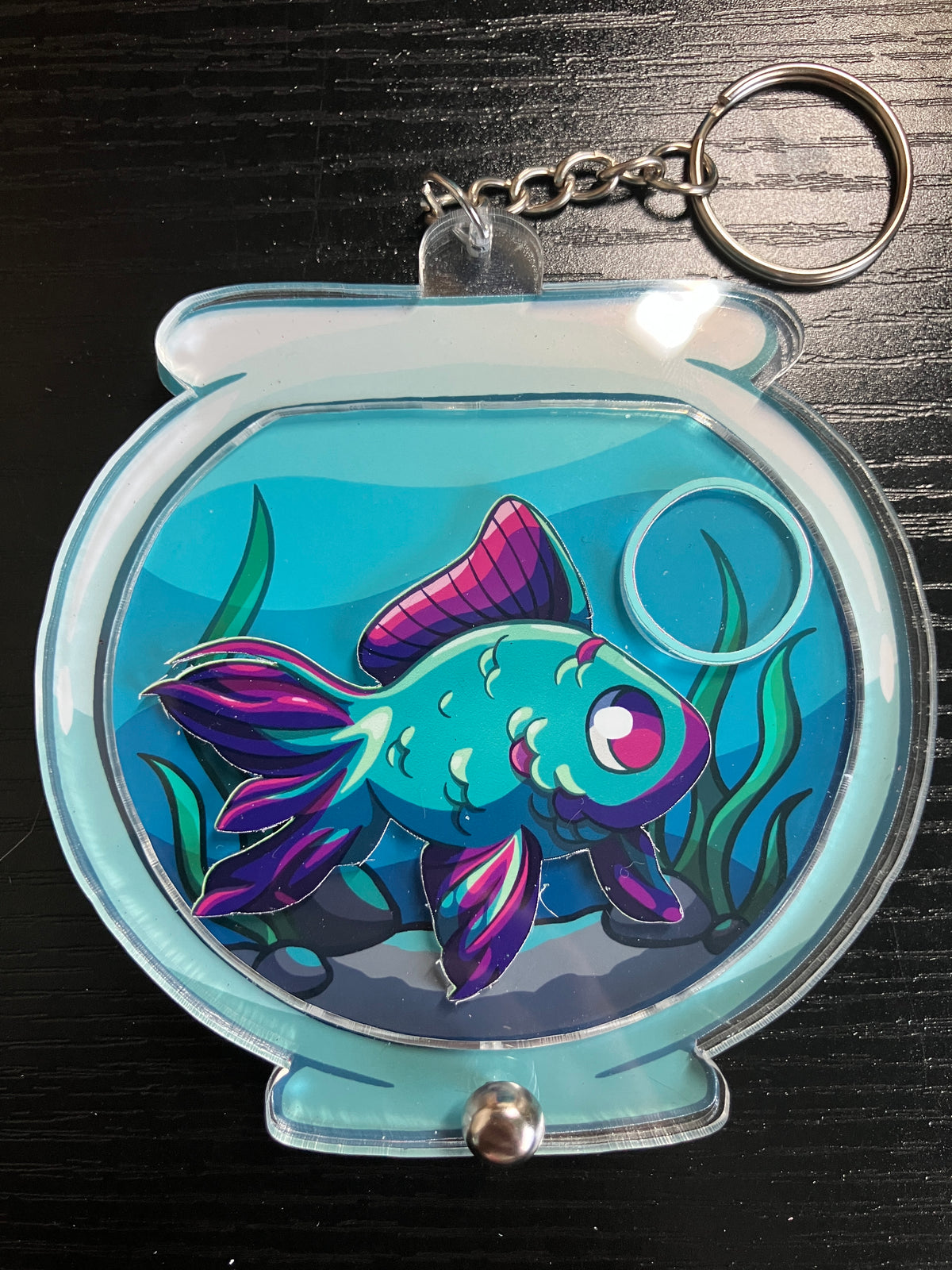 Fishbowl Keychain