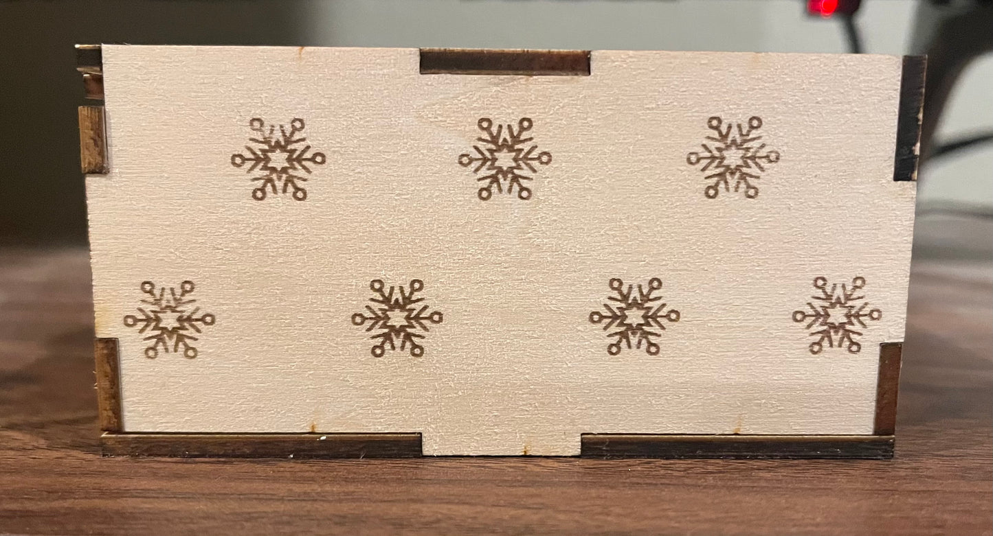 Wooden Gift Box for the Holidays