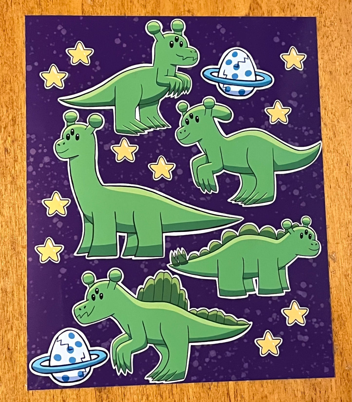 Alienosaur Sticker Sheet