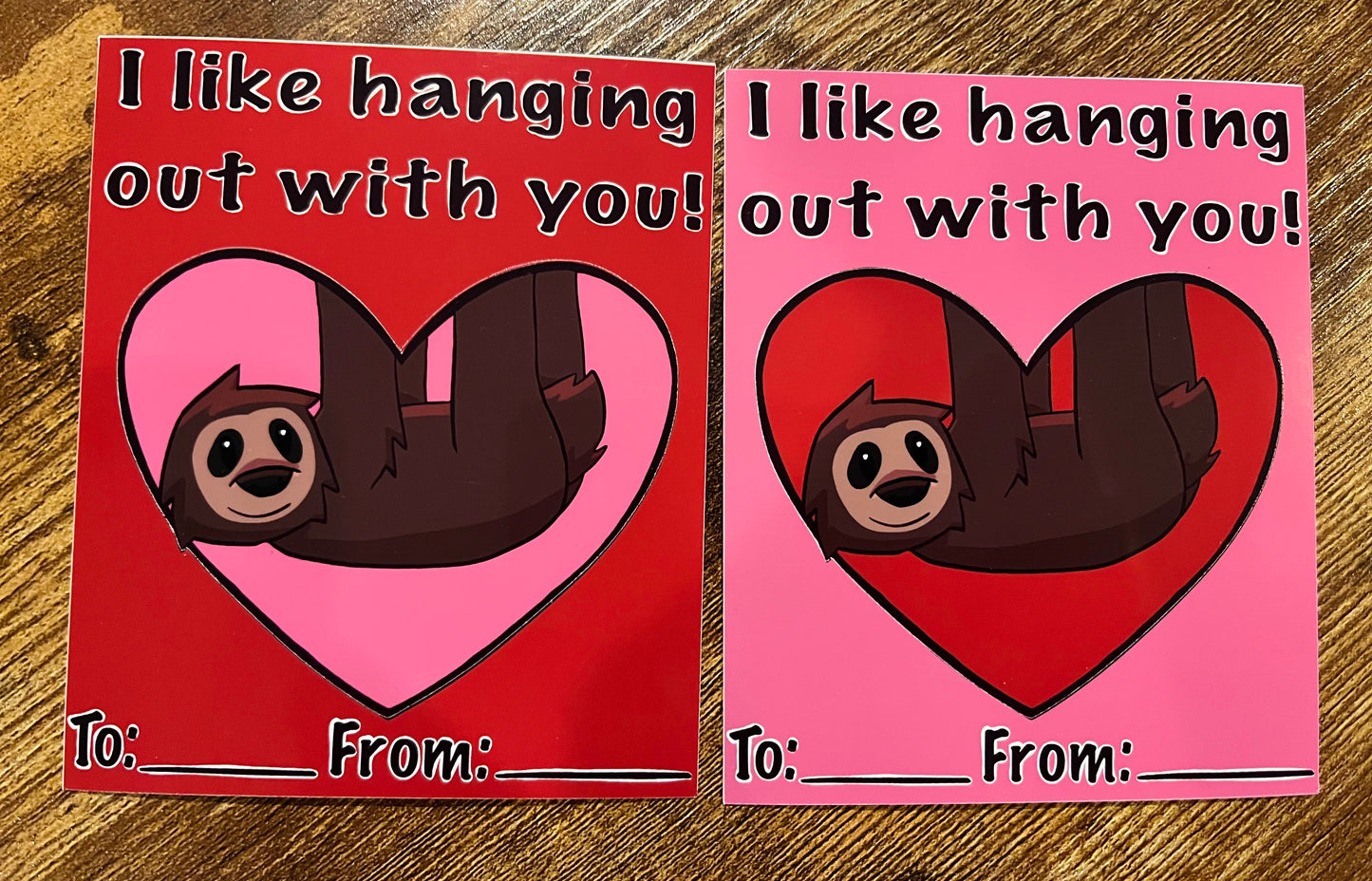 Animal Valentines Day Stickers Set (30 Pcs)
