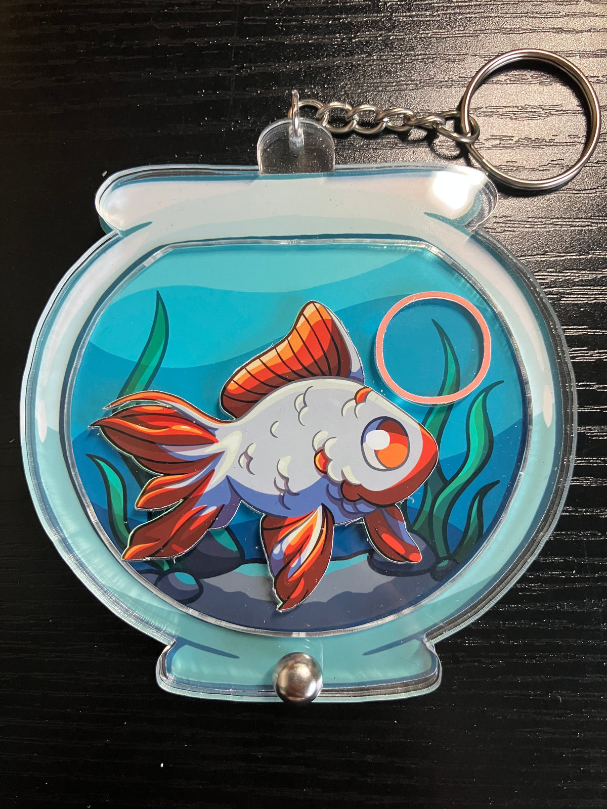 Fishbowl Keychain