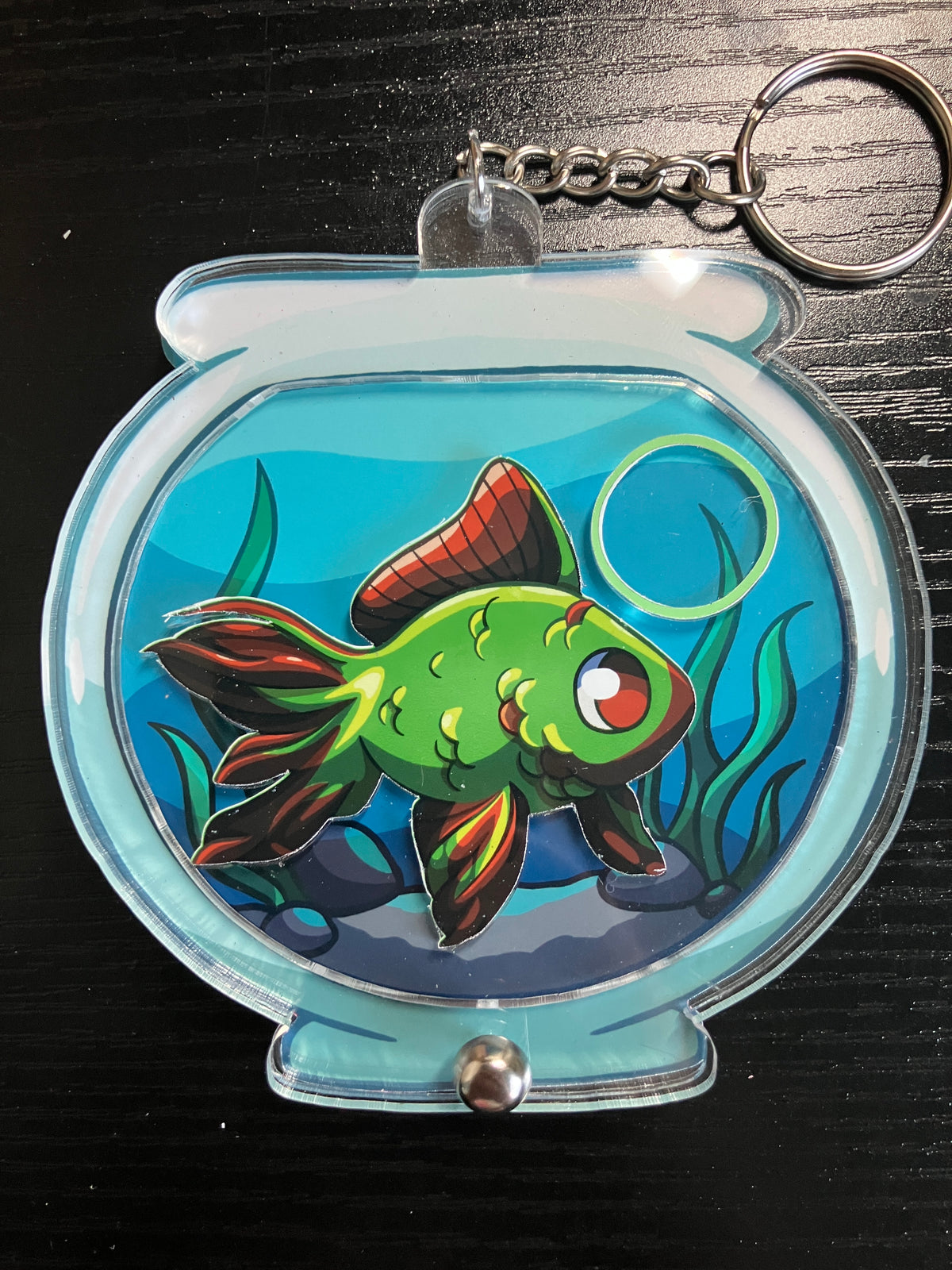 Fishbowl Keychain