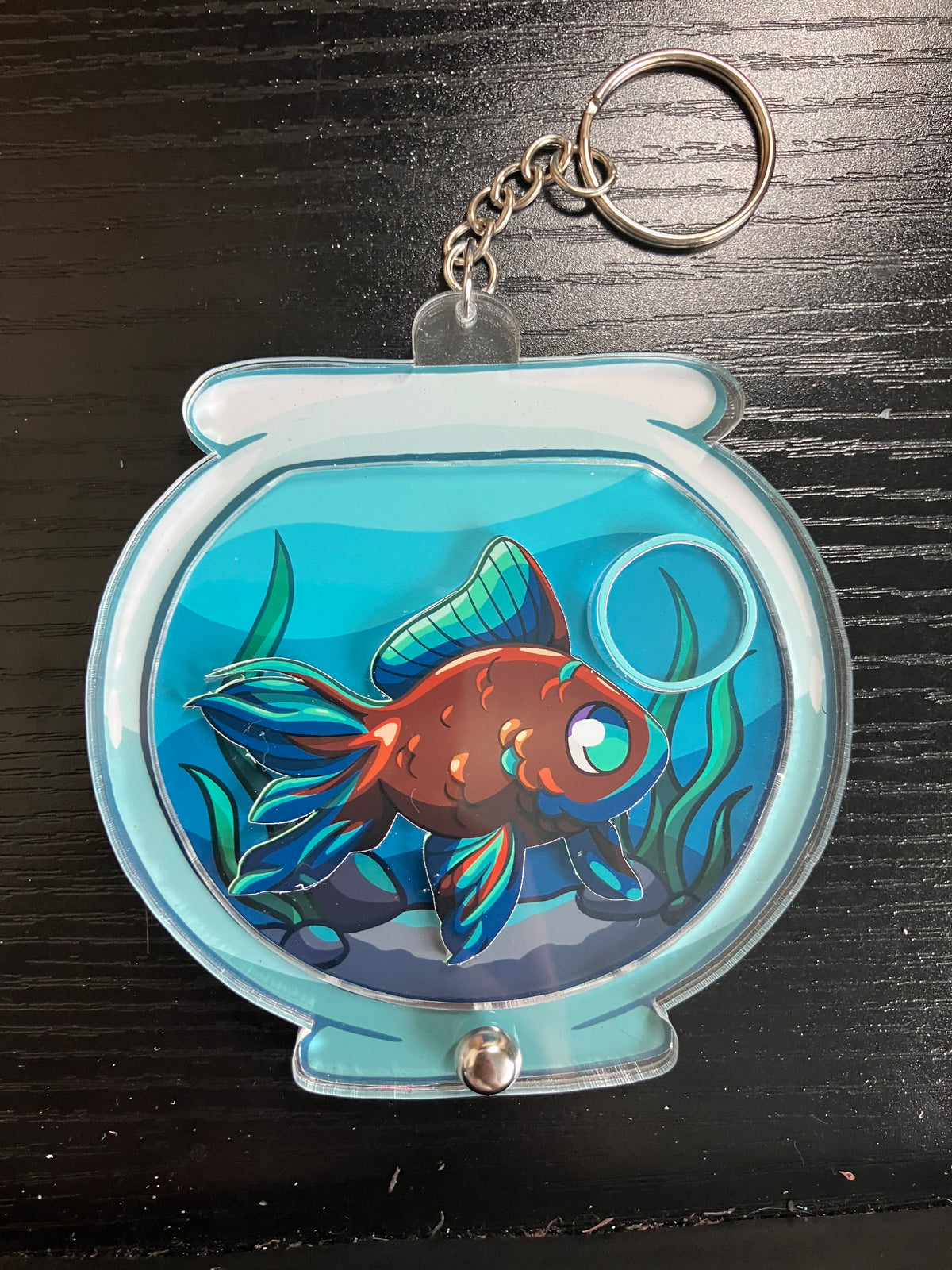 Fishbowl Keychain