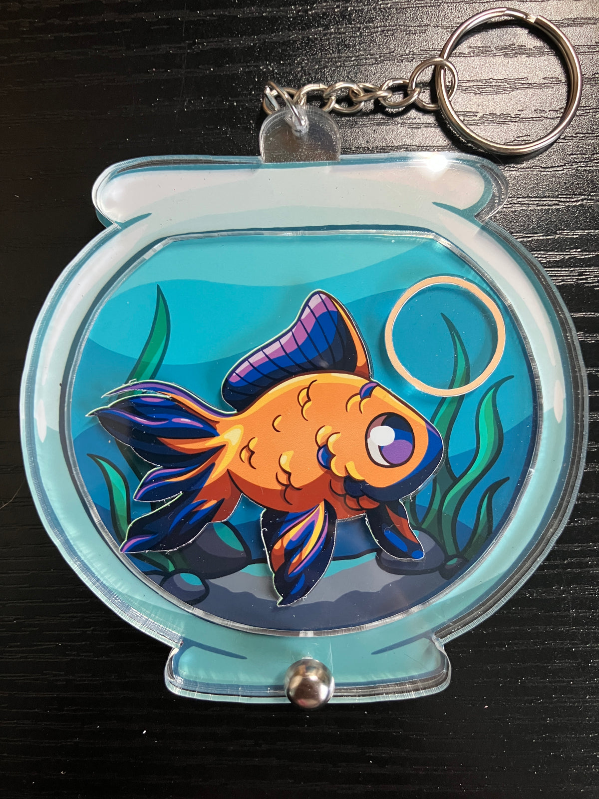 Fishbowl Keychain