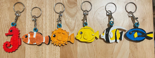 Fish Keychain Set (6 Keychains)