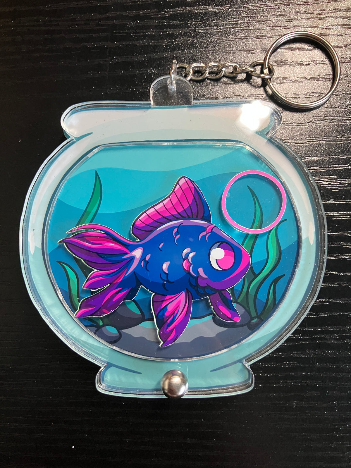 Fishbowl Keychain
