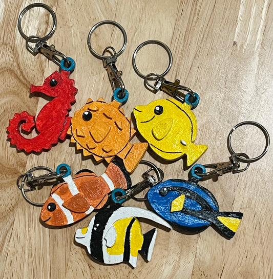 Fish Keychain Set (6 Keychains)